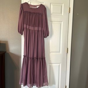 Dainty Jewells Dusty Mauve Maxi Dress Size Large